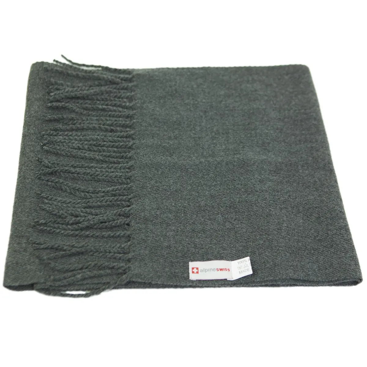 Alpine Swiss Mens Plaid Scarf 80in x 12in | Luxurious Soft Winter Accessory - view 5