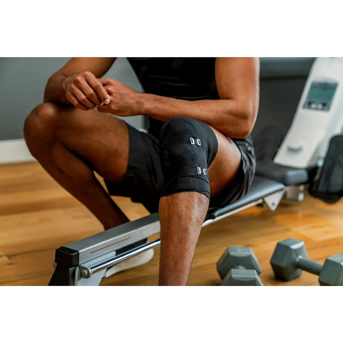 ACE 4 Inch Elastic Bandage with Clips | Support for Muscles & Joints, Black, 1 Count - view 9