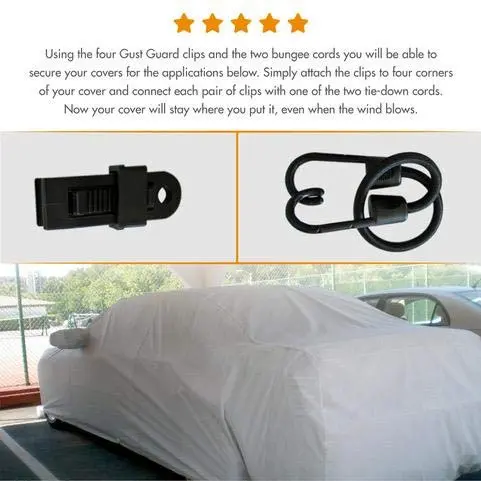 Gust Guard Medium 24" Vehicle Cover Wind Protector | Durable Outdoor Cover - view 9