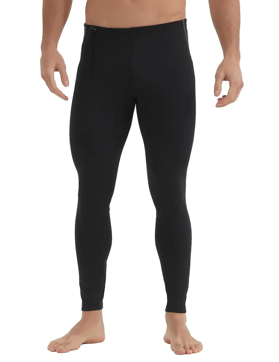 Lemorecn Wetsuit Pants Men 1.5mm Neoprene | Water Sports & Diving Gear (en_US, Large, Black/Gray) - main product image