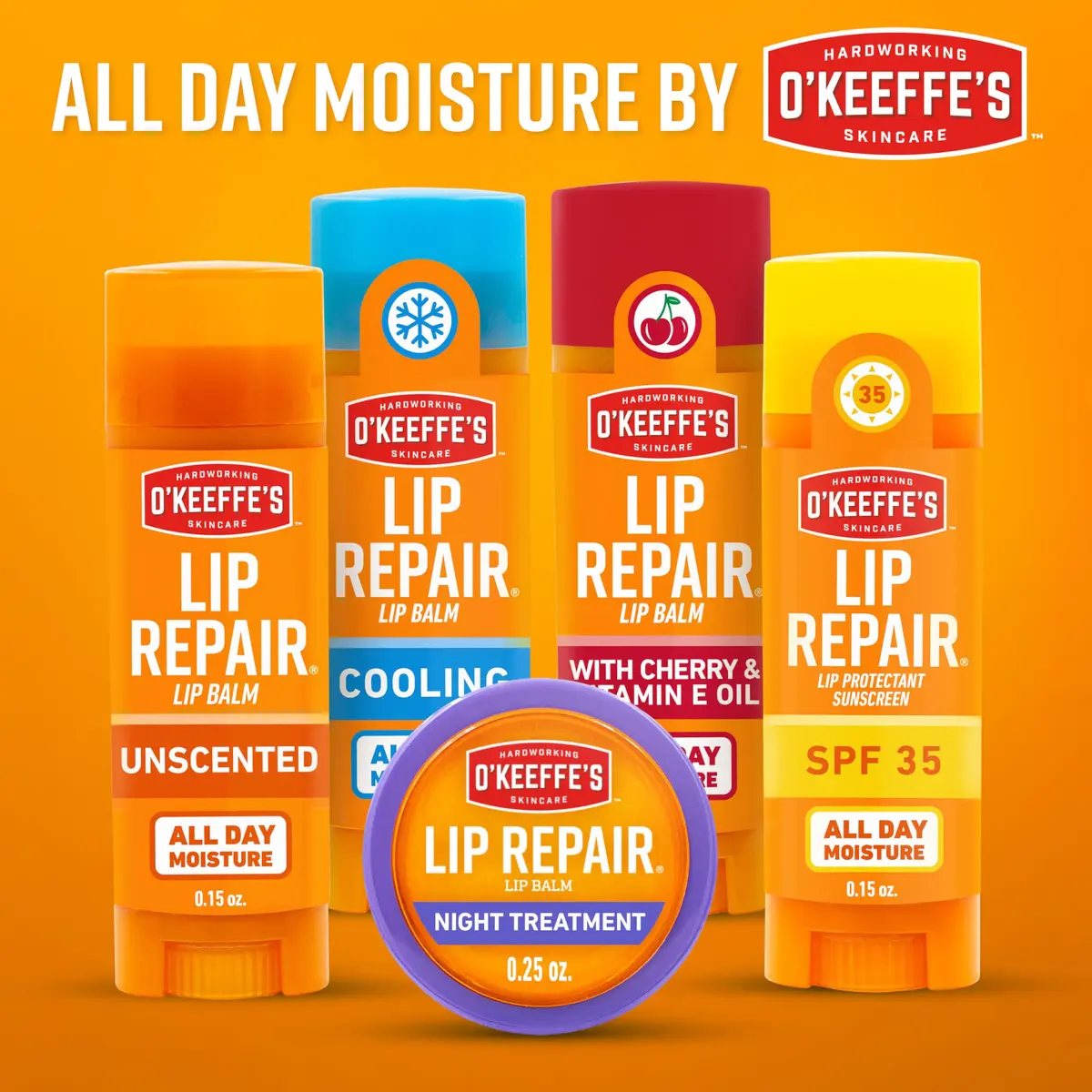 O'Keeffe's Lip Repair Cooling Relief Lip Balm 4 Pack | Soothes & Moisturizes Dry, Cracked Lips - view 9