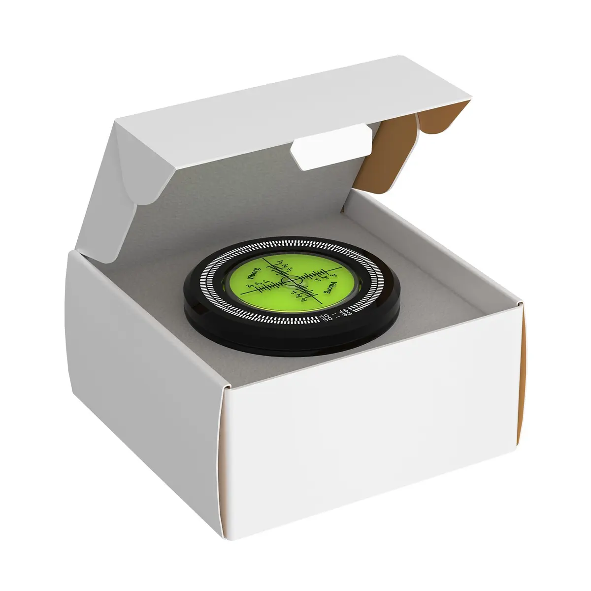 Viborg LP528B Record Weight 280g (9.9 oz) | Black HiFi 3-in-1 Vinyl Clamp with Bubble Level - view 6