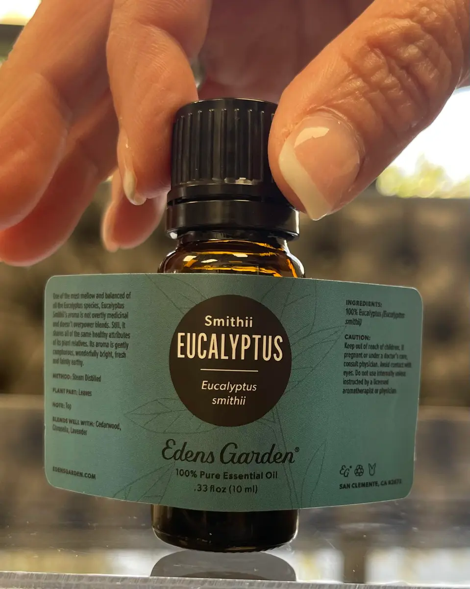 Edens Garden Eucalyptus-Smithii Essential Oil 10 ml | Mild, Fresh, Grounding Aroma for Diffusion & Skin - view 9