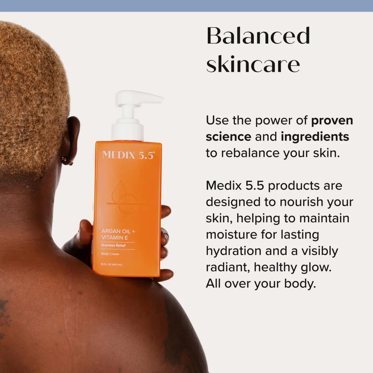 Medix 5.5 Argan Oil Cream + Vitamin E 473ml (15 Fl Oz) | Hydrates & Firms Skin - view 5