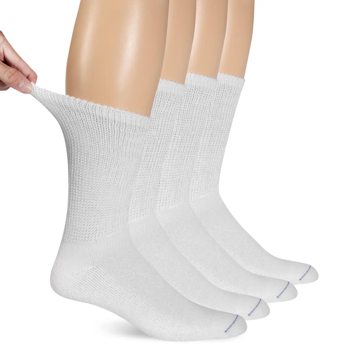 Dr. Scholl's Men's Diabetic & Circulatory Cushioned Socks | APMA Accepted, Non-Binding, Moisture-Wicking, Supportive Comfort (70-120 chars) - main product image