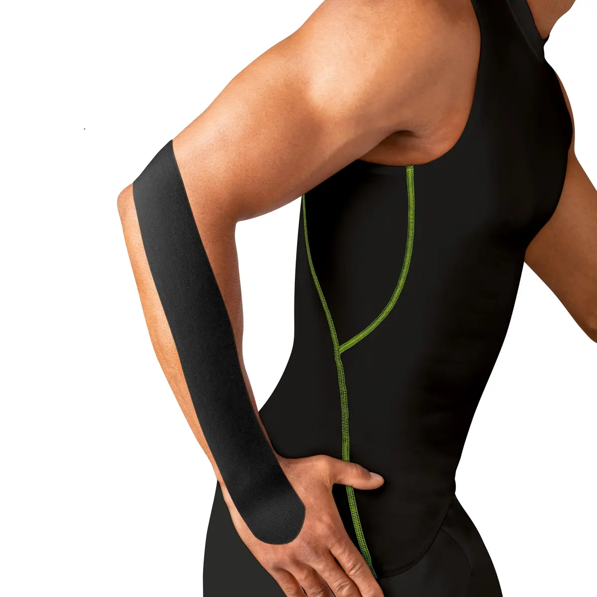 Leukotape K Kinesiology Tape – Water-Resistant, Skin-Friendly, Up to 9 Days Support, 2 in x 5 yds, Black, 5 Rolls - view 2