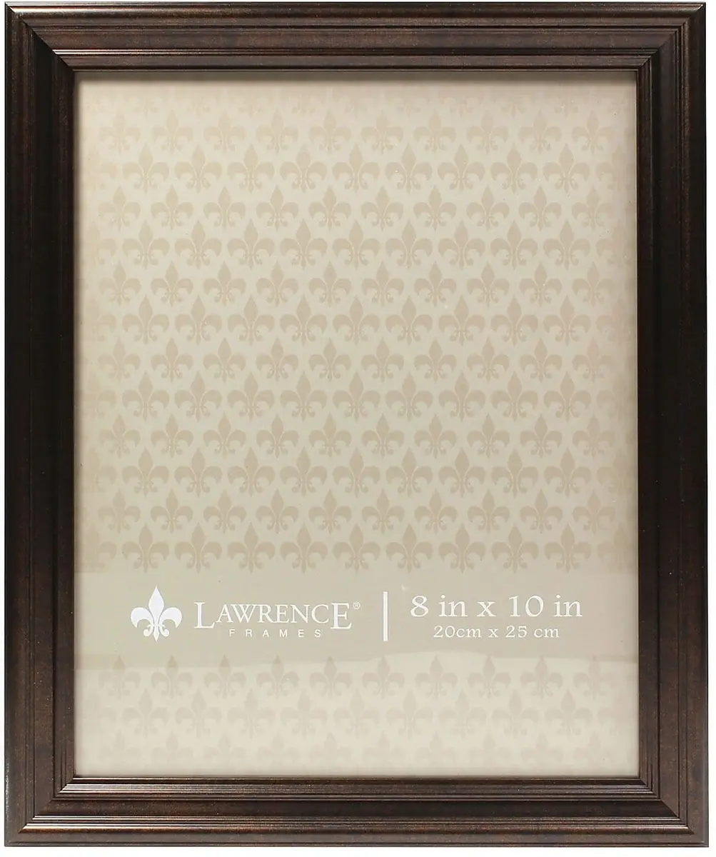 Lawrence Frames Bronze 8x10 Picture Frame | Classic Oil Rubbed Finish, Wall & Tabletop Display - main product image