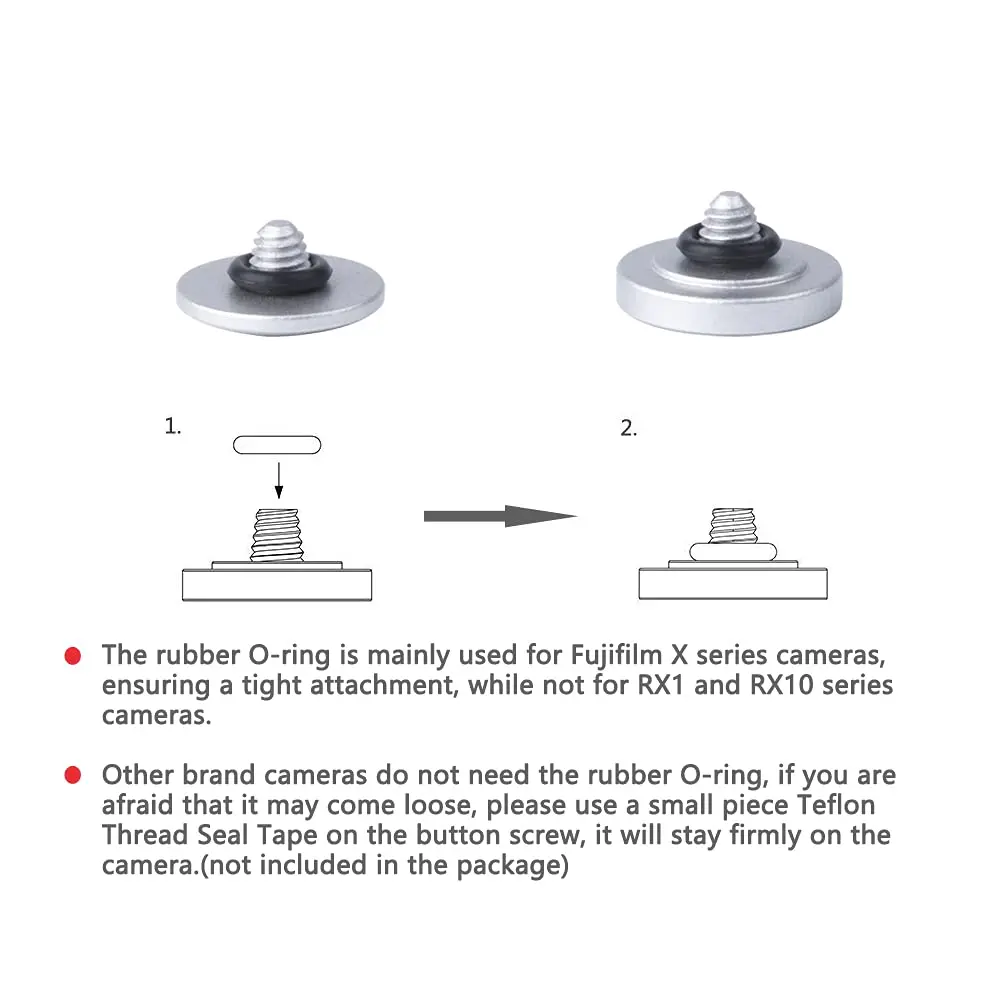VKO Silver Metal Soft Shutter Release Button | Compatible Camera Accessory (70-120 chars) - view 6