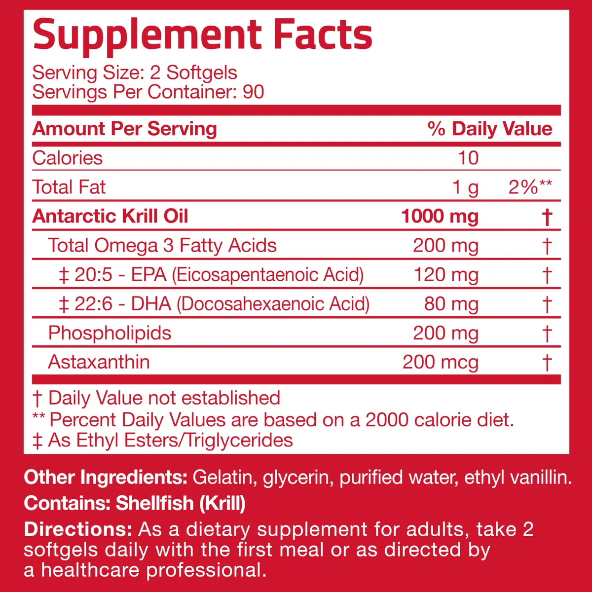 Bronson Antarctic Krill Oil 1000 mg with Omega-3s, 180 Softgels | Omega-3 DHA EPA Astaxanthin - view 8