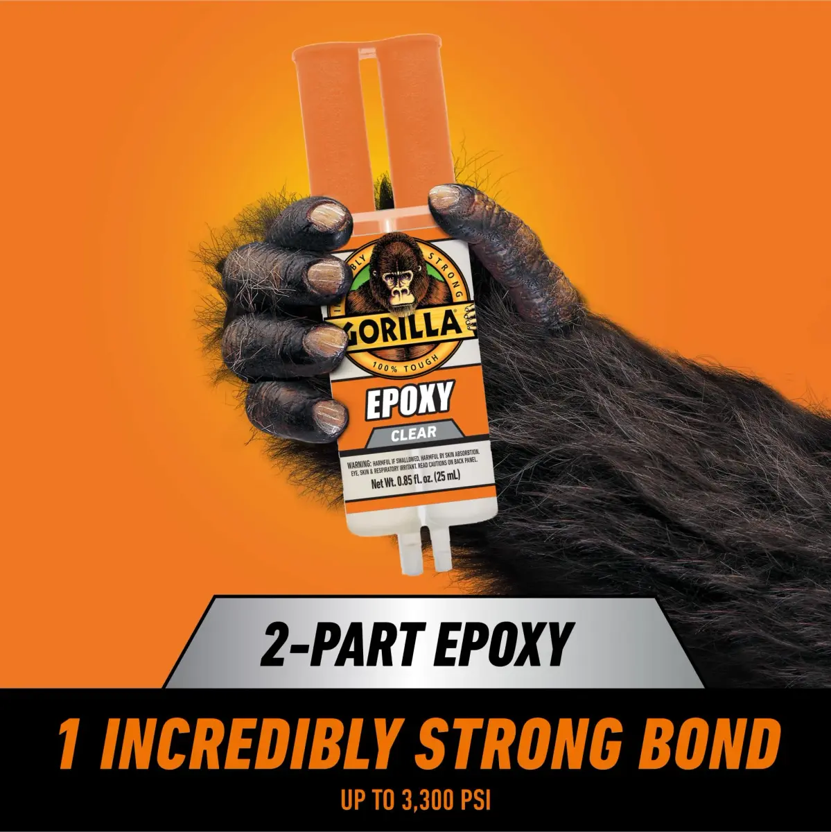 Gorilla 2 Part Epoxy Clear Bonding Adhesive 1.7 Fl Oz (2 Pack) | Strong Metal Repair - view 2