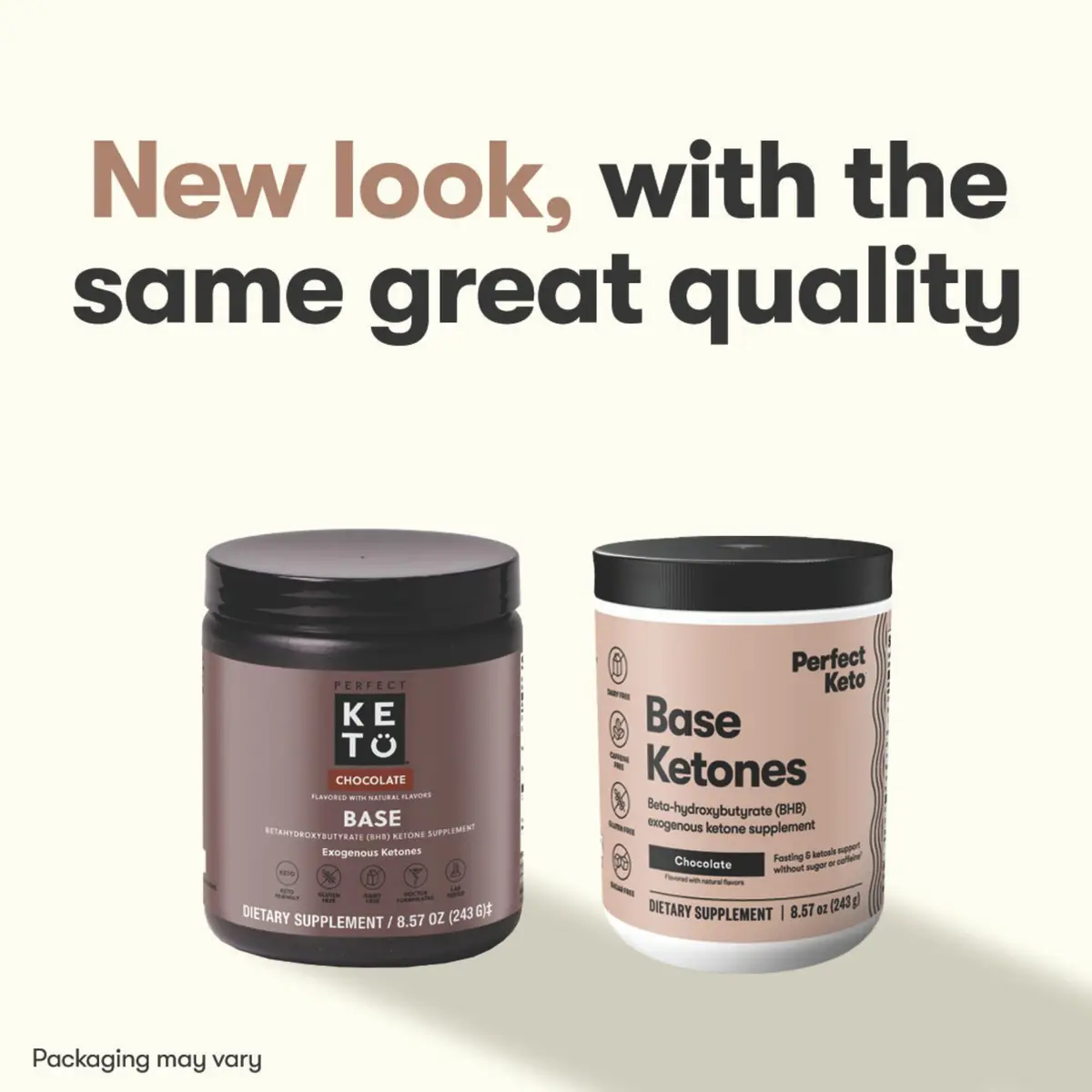 Perfect Keto Exogenous Ketones Powder, Chocolate Flavor | 8.57 oz for Ketosis & Fasting Support - view 2