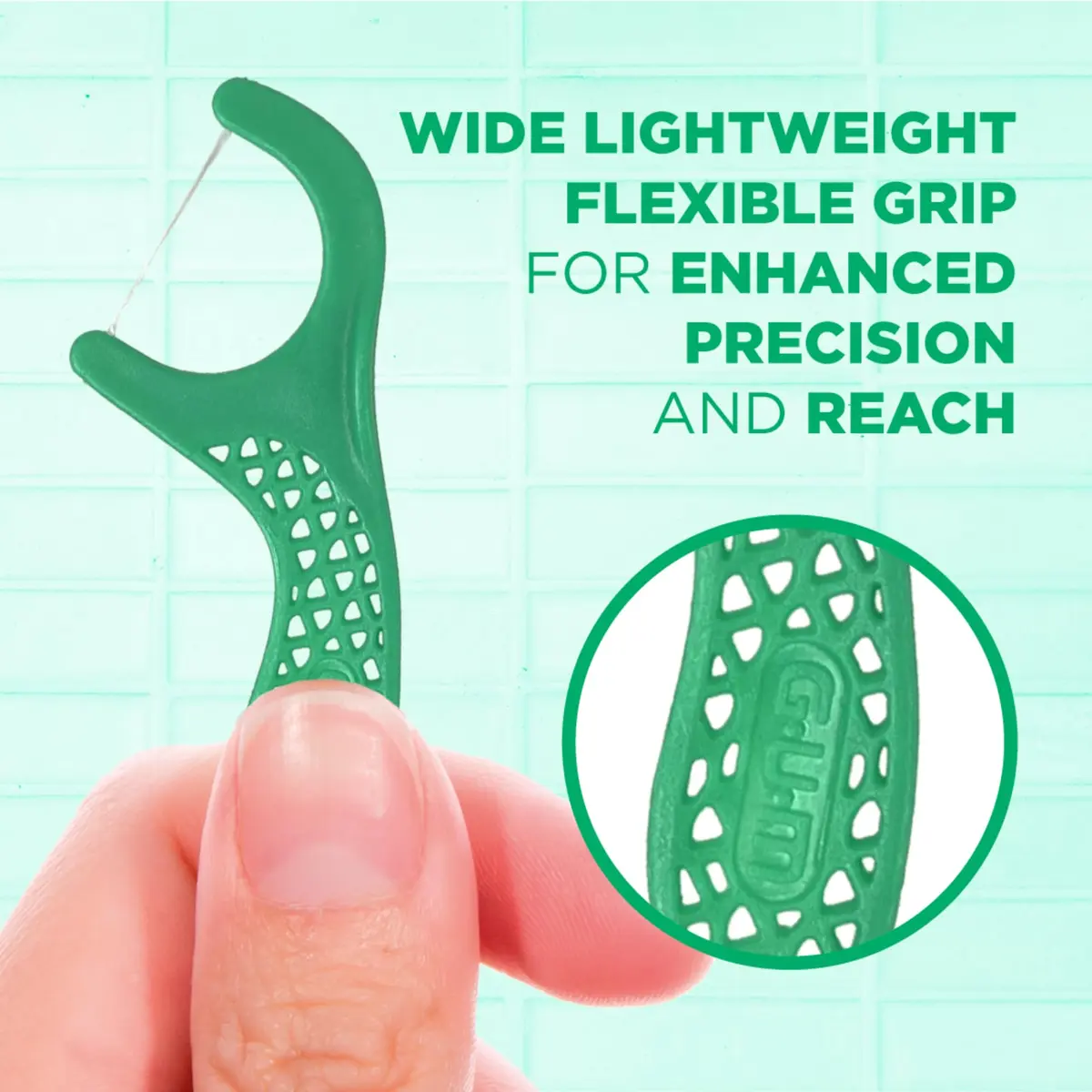 GUM Professional Clean Dental Floss Picks, Fresh Mint, 90 Count | Dermatologist Tested for Healthier Gums - view 5