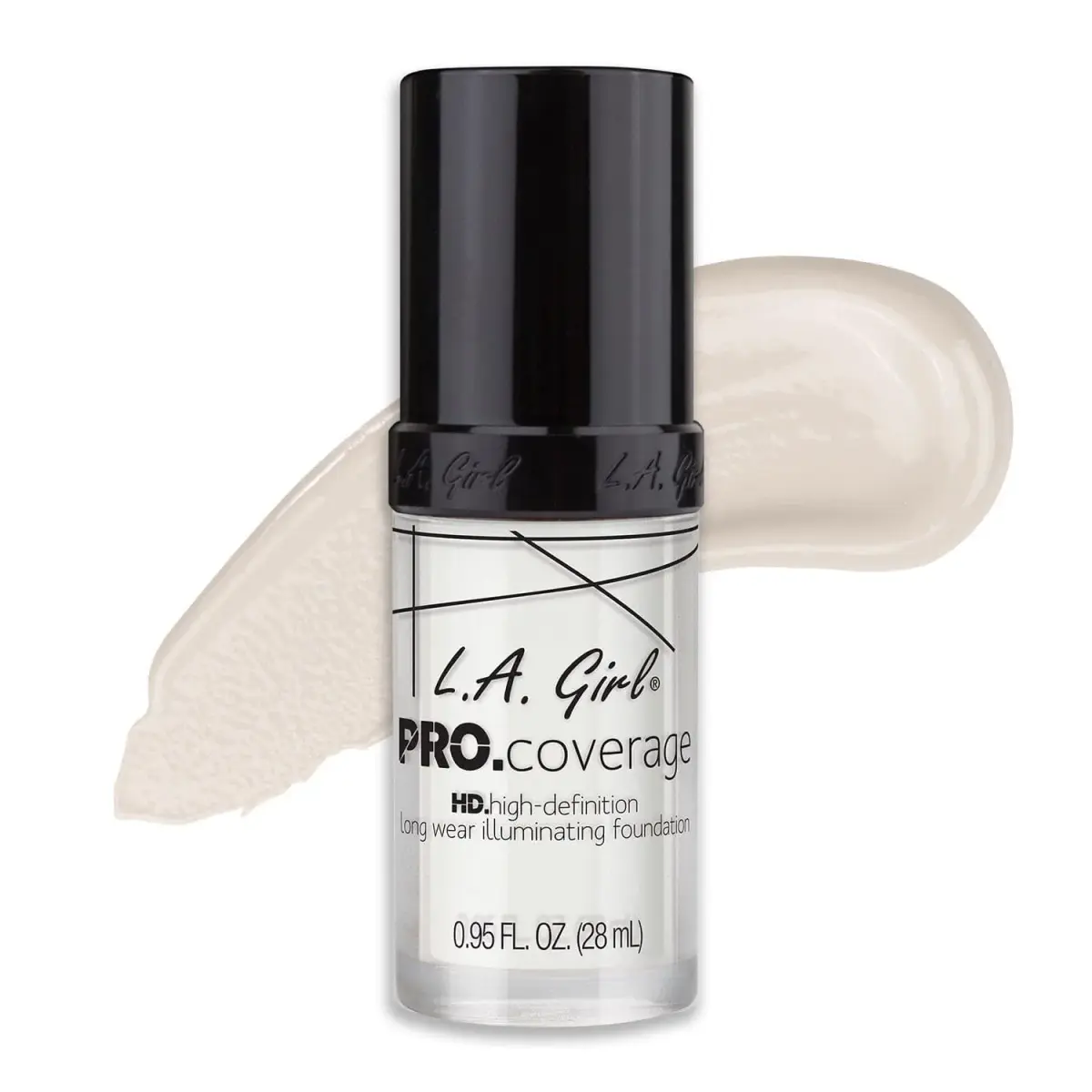 L.A. Girl Pro Coverage Liquid Foundation - White (Foundation Lightener) 28.08ml | Dewy, Radiant Finish - main product image