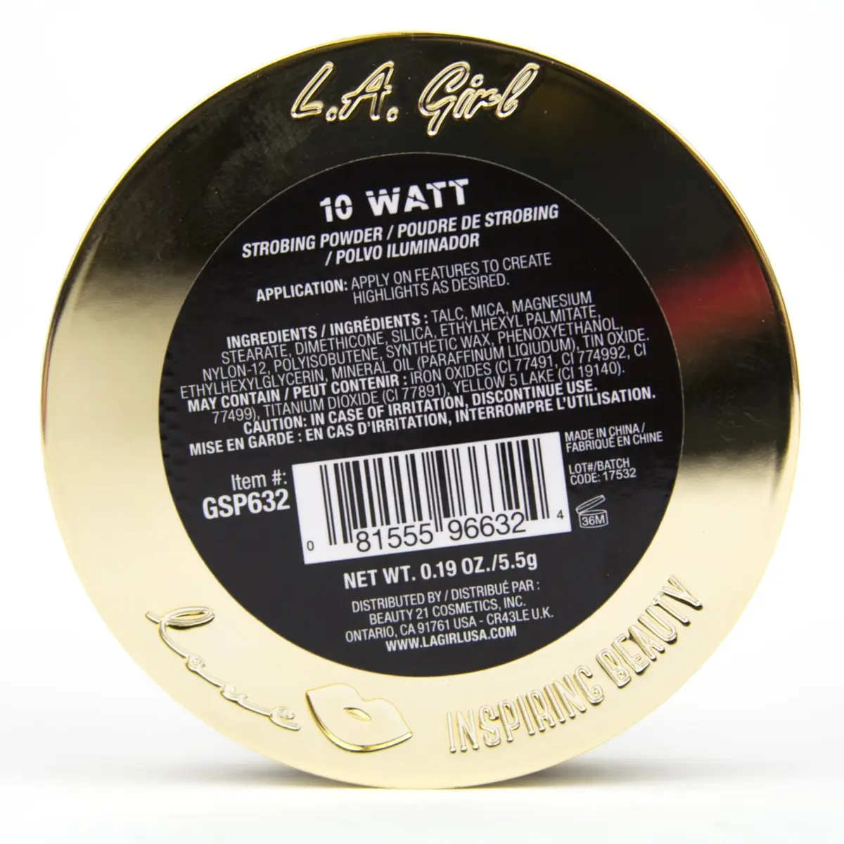 L.A. Girl Strobe Lite Strobing Powder 10 Watt | Silky, Multi-Dimensional Highlight for All Skin Tones - view 3