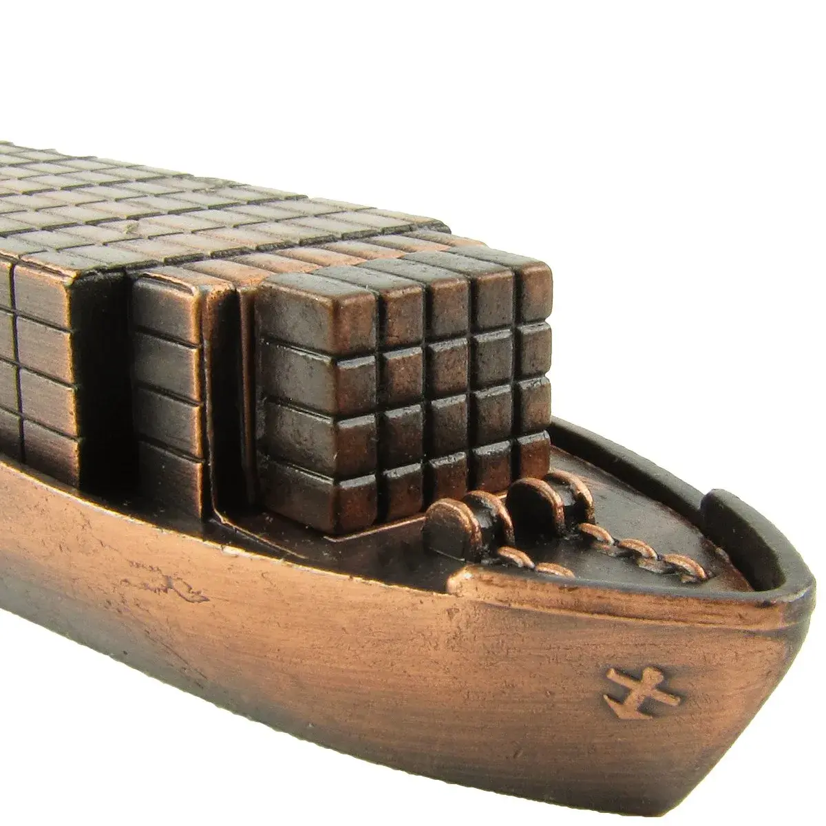 IIV Treasure Gurus Container Cargo Ship Model Die Cast Pencil Sharpener | Metal Novelty Office Accessory - view 2