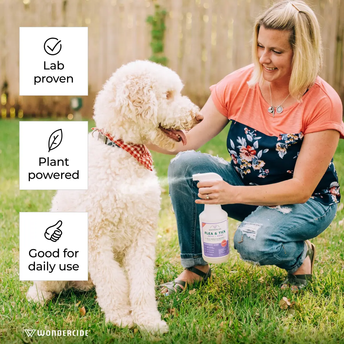 Wondercide Flea Tick & Mosquito Spray for Pets & Home - Rosemary 16 fl oz | Natural Plant Powered Pest Control - view 3