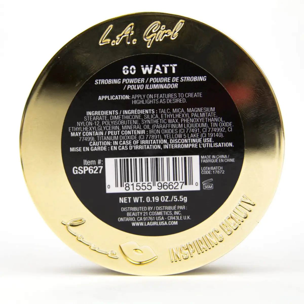 L.A. Girl Strobe Lite Strobing Powder, 60 Watt GSP627 | Silky, Radiant Highlighter for Flawless Glow - view 3