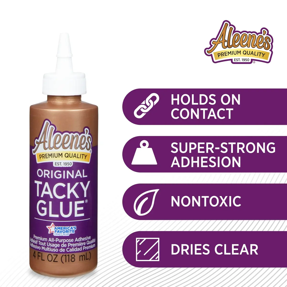 Aleene's Original Tacky Glue 4 fl oz (118ml) 3-Pack | All-Purpose Adhesive for Crafts & DIY - view 4