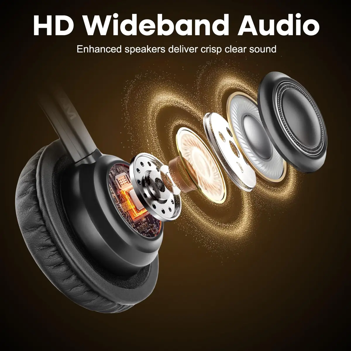 MAIRDI Monaural Office Headset with RJ9 & 3.5mm Connectors | Noise-Cancelling Microphone & HD Audio - view 3