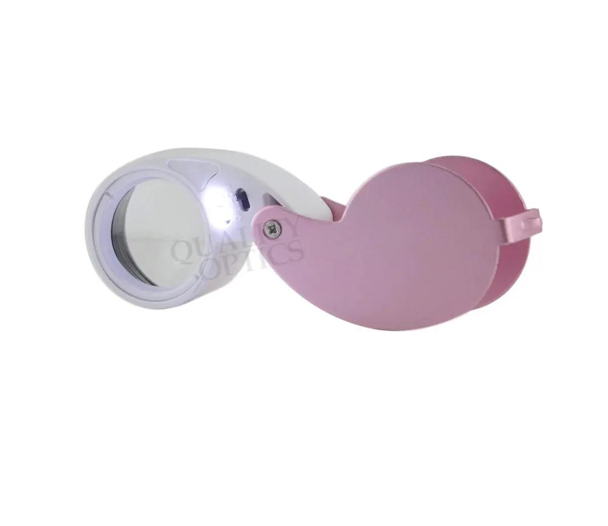 Quality Optics USA Folding Jewelers Loupe Style Pocket Magnifier 25mm 30X | Precision Ground Glass Lens for Jewelry & Crafts - view 2