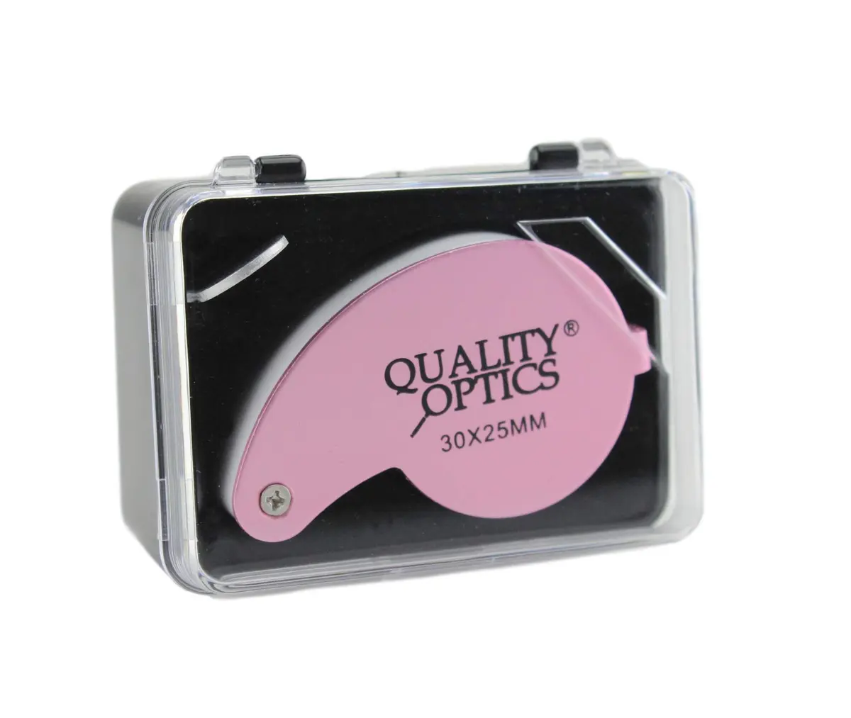 Quality Optics USA Folding Jewelers Loupe Style Pocket Magnifier 25mm 30X | Precision Ground Glass Lens for Jewelry & Crafts - view 3
