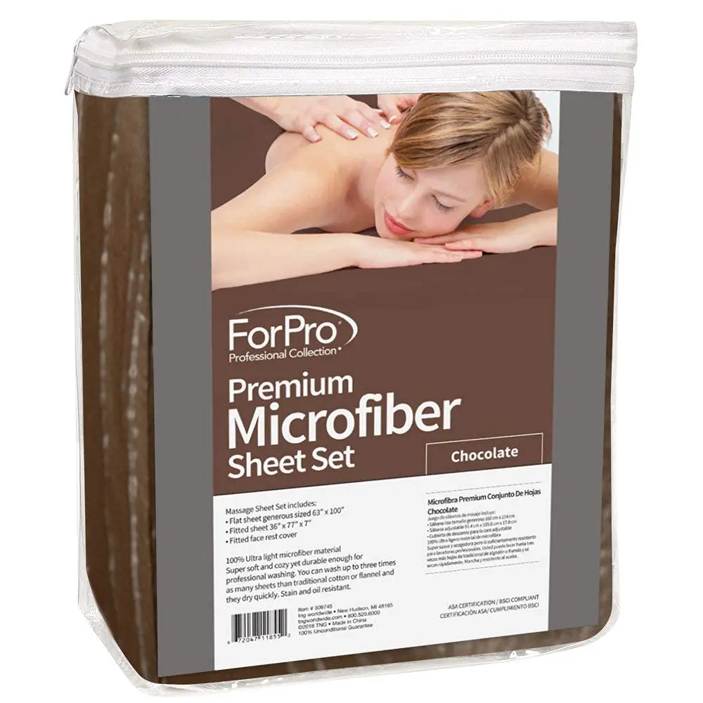 ForPro Premium Microfiber Massage Sheet Set 3-Piece | Soft, Durable & Fits Standard Tables - view 2