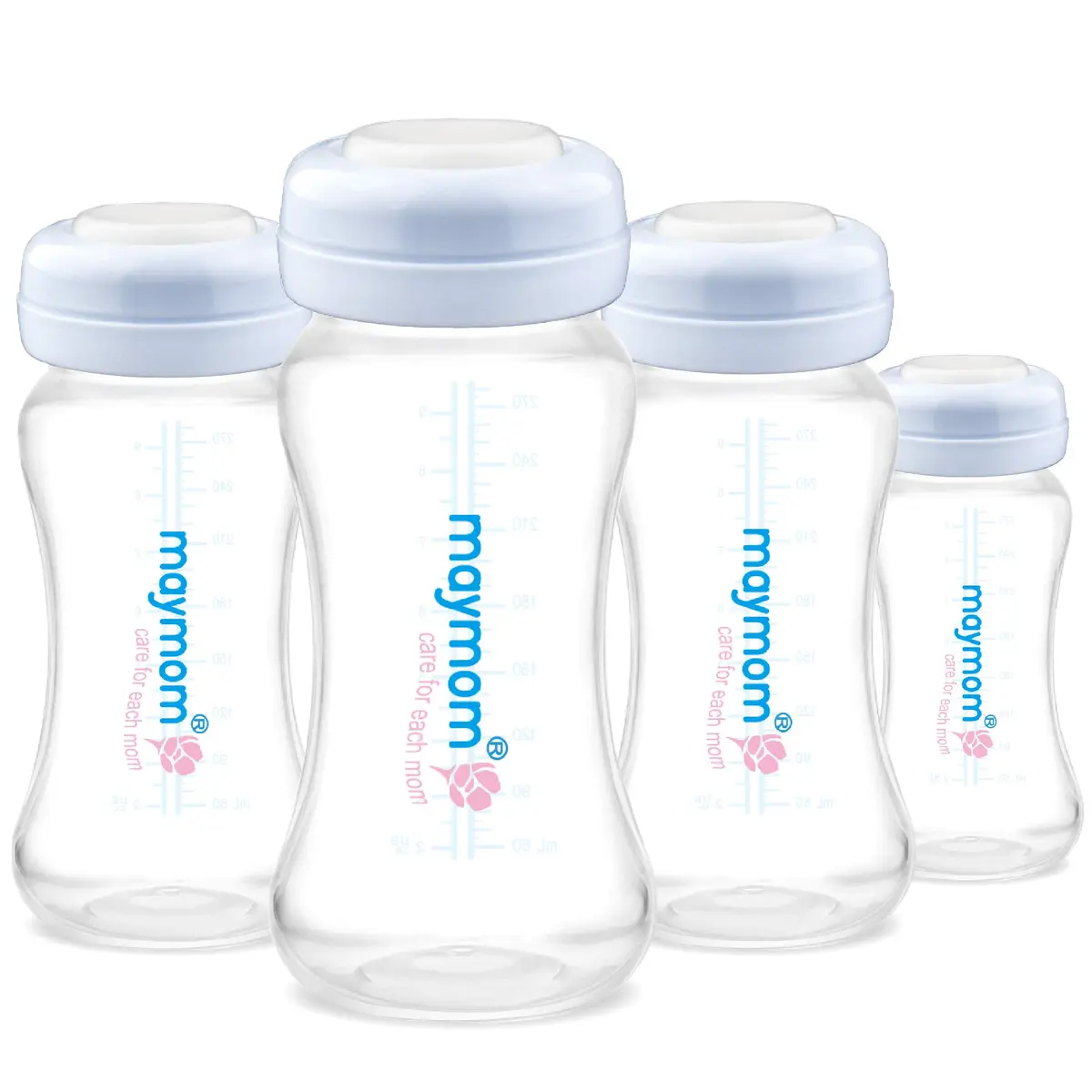 Maymom Wide Neck Breastmilk Collection and Storage Bottle 9oz | Leak-Proof & Compatible with Spectra & Avent Pumps - main product image