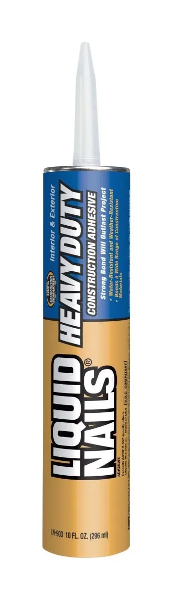 Liquid Nails Heavy Duty Construction Adhesive 10 oz | Waterproof, Flexible & Strong Bond (70-120c) - main product image