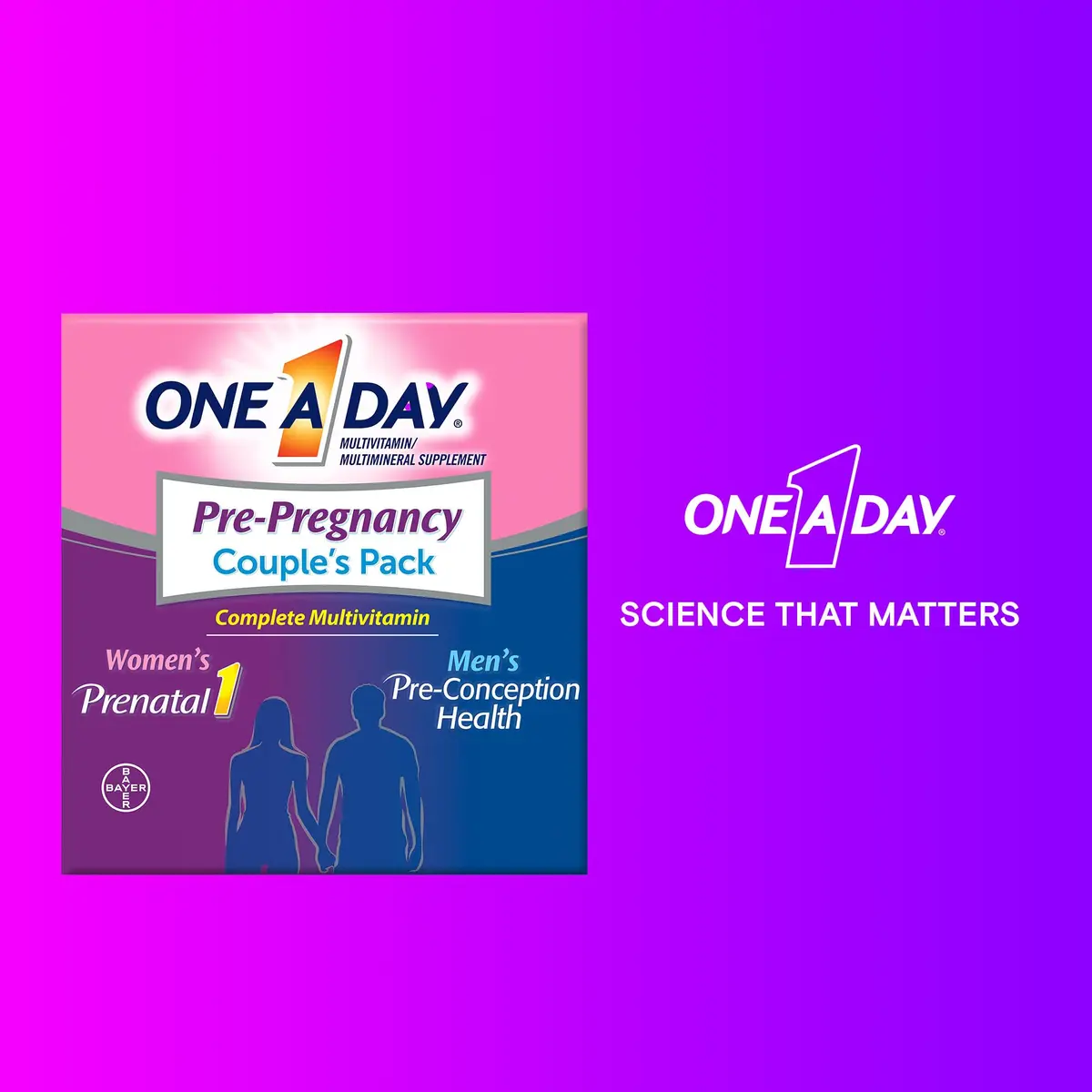 ONE A DAY Pre-Pregnancy Multivitamin Softgel 60 Count | Supports Fertility & Pregnancy - view 7