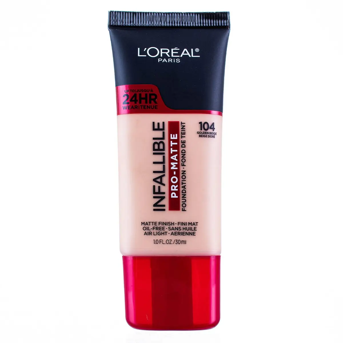 L'Oreal Paris Infallible Pro-Matte Foundation Golden Beige 1 Fl Oz | 24HR Demi-Matte Finish, Sweat-Resistant - main product image