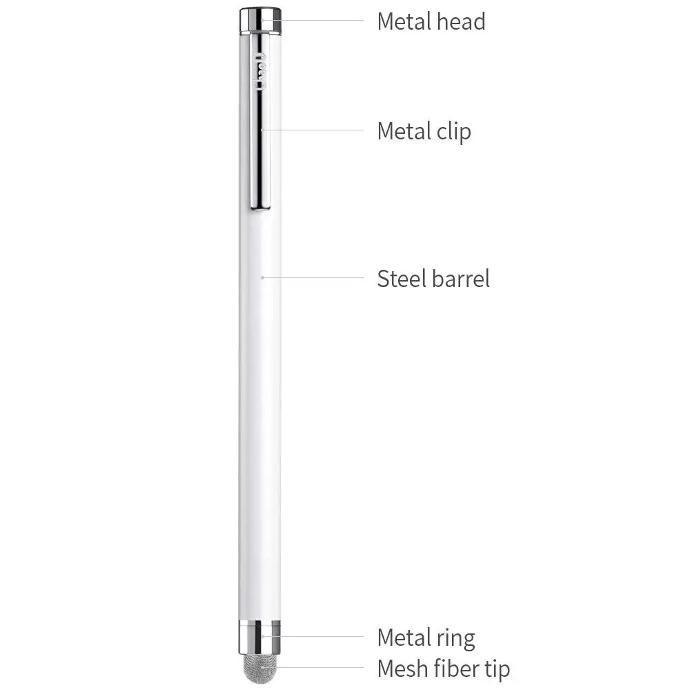 ChaoQ Metal Stylus Pens for Touch Screens, 5.3 inch (13.5cm) | 4 Pcs with 8 Extra Replacement Tips - view 4