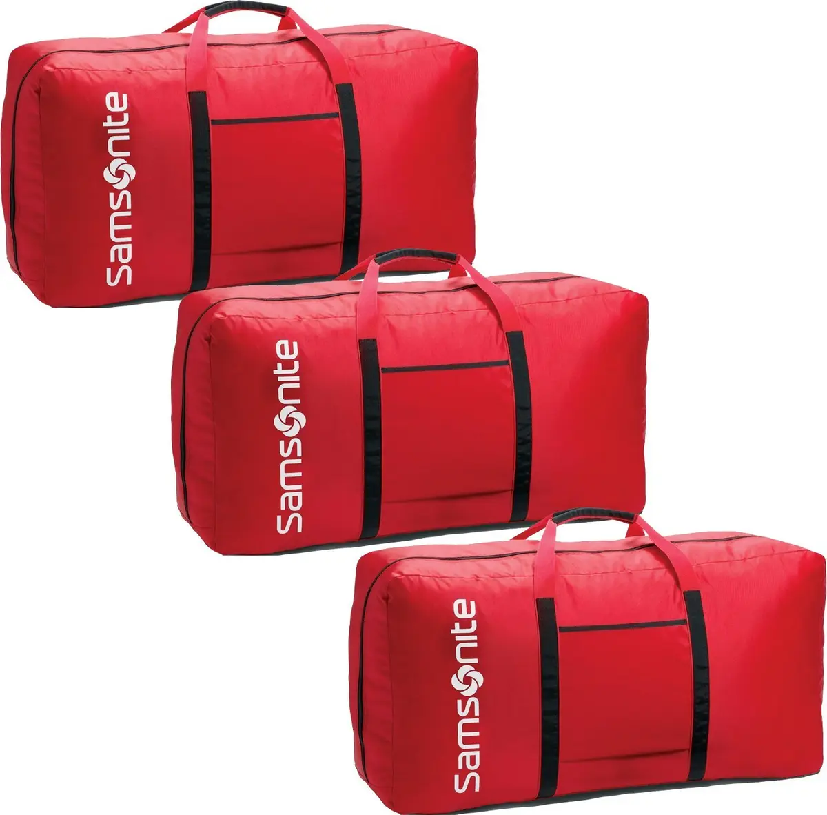 Samsonite Tote-A-Ton 32.5-Inch Duffel Bag (Red, 3-Pack) | Large Capacity Travel Duffel for Storage & Travel - main product image