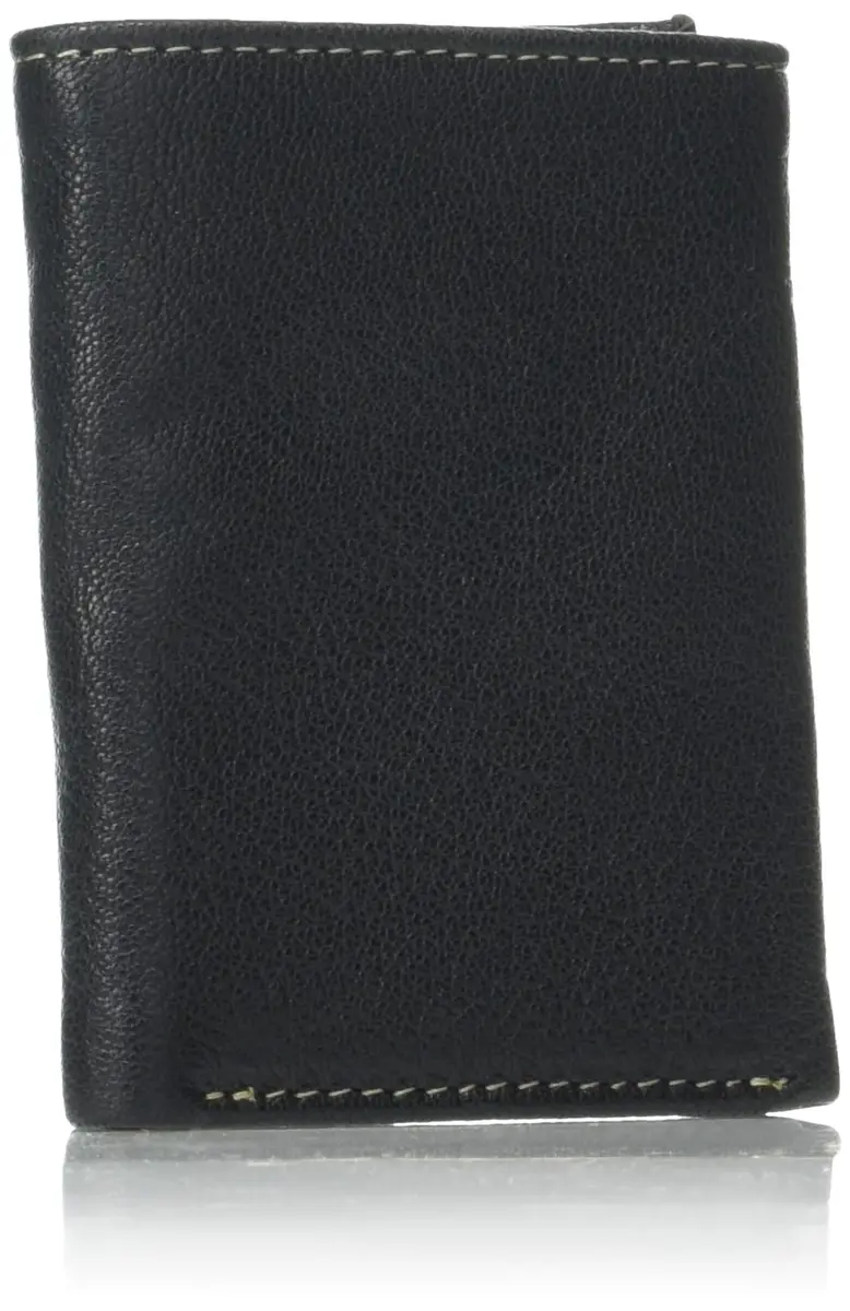 Timberland Men's Genuine Leather RFID Blocking Trifold Wallet Black | 3-inch (7.62 cm) Length - view 2