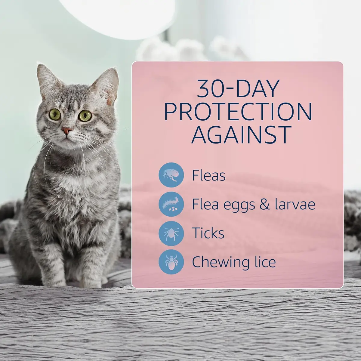 Catego Flea and Tick Prevention for Cats - Over 1.5 lbs, 6 Month Supply | Fast-Acting Flea & Tick Control - view 3