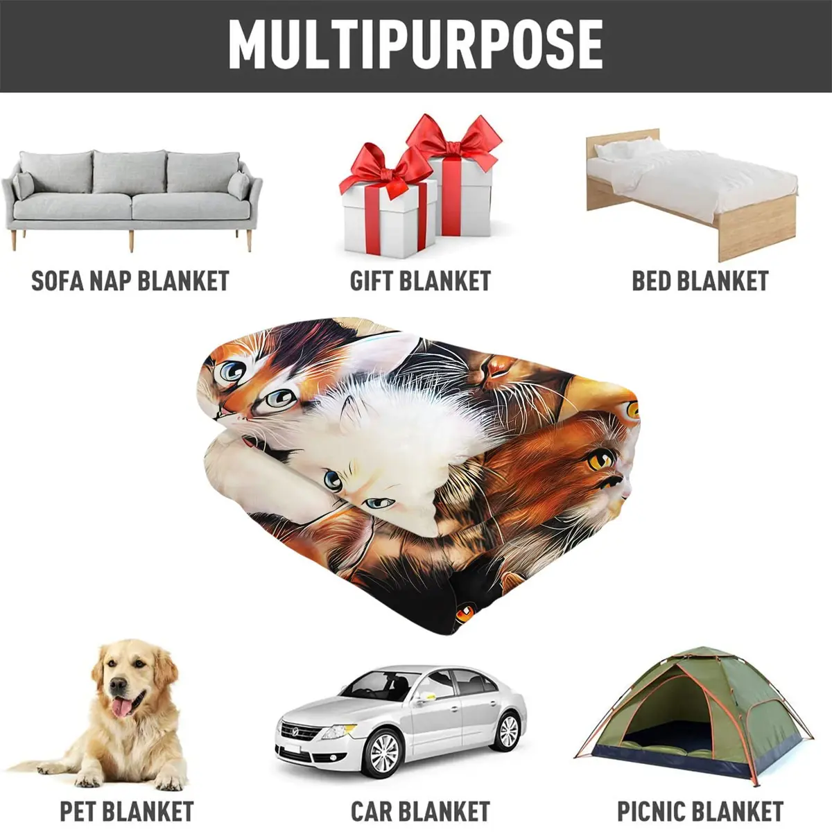 YISUMEI 40" x 50" Blanket Comfort Warmth Soft Plush Throw for Couch Cozy Snuggle in India - view 4