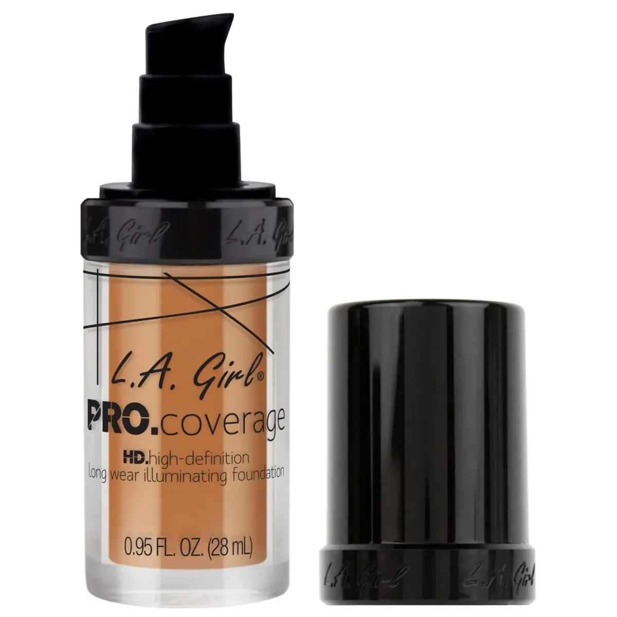 L.A. Girl Pro Coverage Liquid Foundation Tan 28.08ml (0.95 Fl Oz) | Dewy, Radiant Finish - view 2