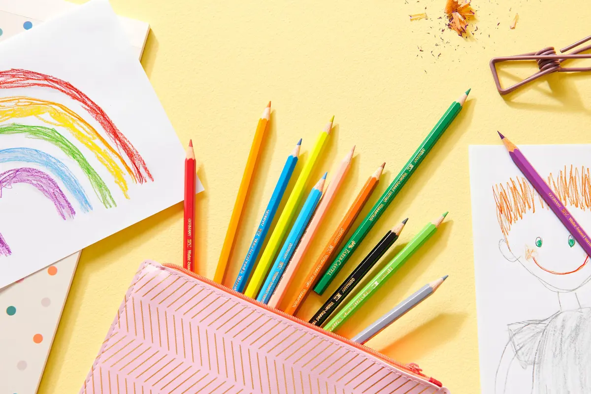 Faber-Castell Classic Colored Pencils Tin Set, 48 Vibrant Colors | Reforested Wood, Kid-Friendly (70-120 chars) - view 4