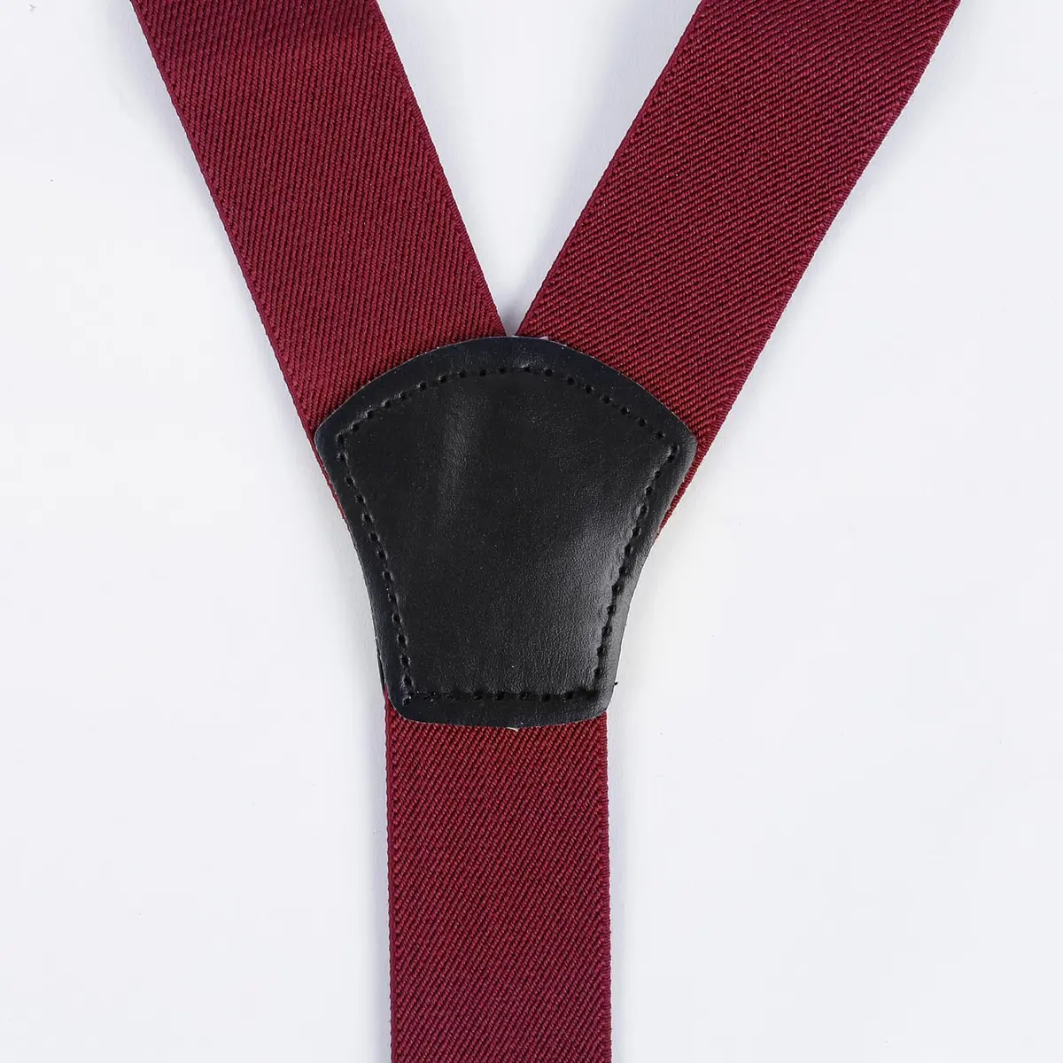 Alizeal Men's 3.5cm Y-Back Adjustable Suspender and Bowtie, Maroon | Classic Style for Men & Women - view 2
