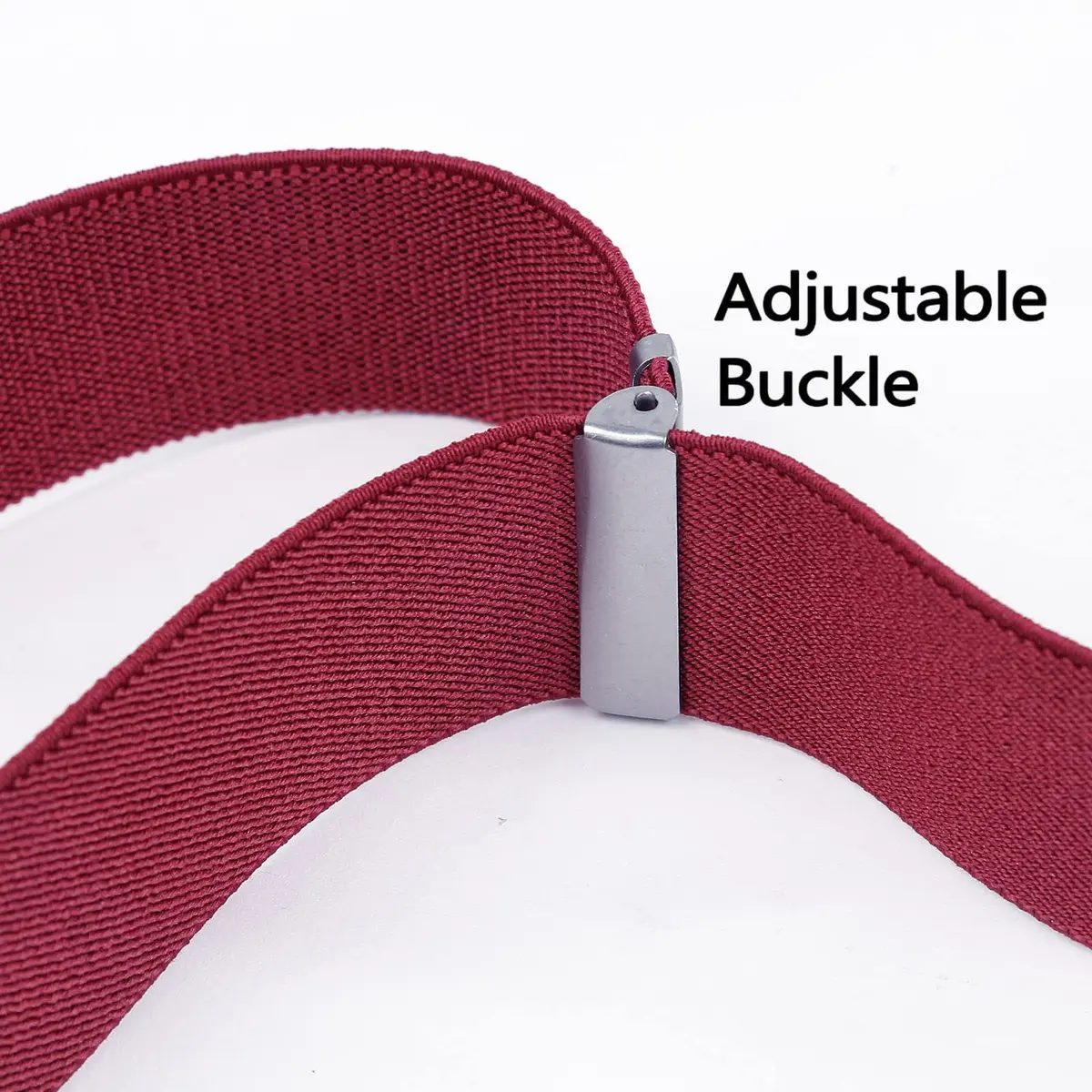 Alizeal Men's 3.5cm Y-Back Adjustable Suspender and Bowtie, Maroon | Classic Style for Men & Women - view 3
