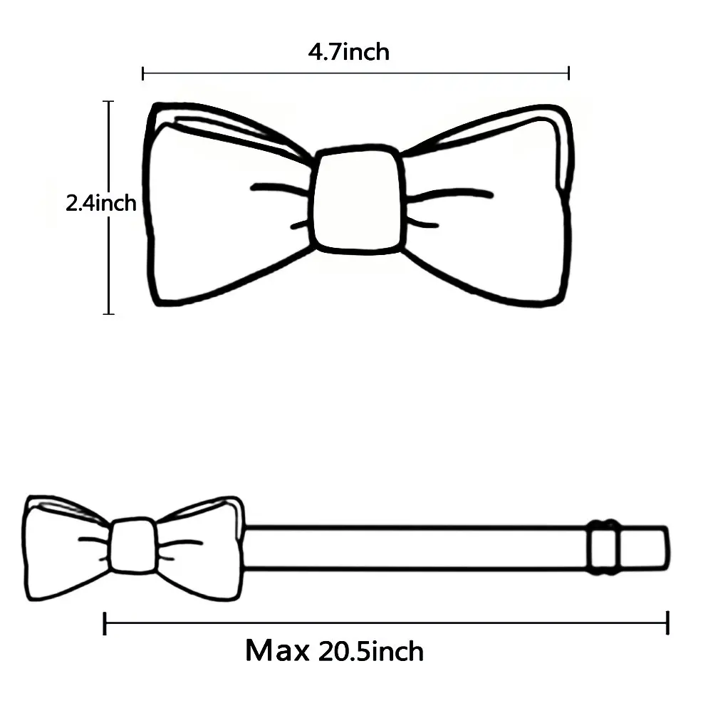 Alizeal Men's 3.5cm Y-Back Adjustable Suspender and Bowtie, Maroon | Classic Style for Men & Women - view 4