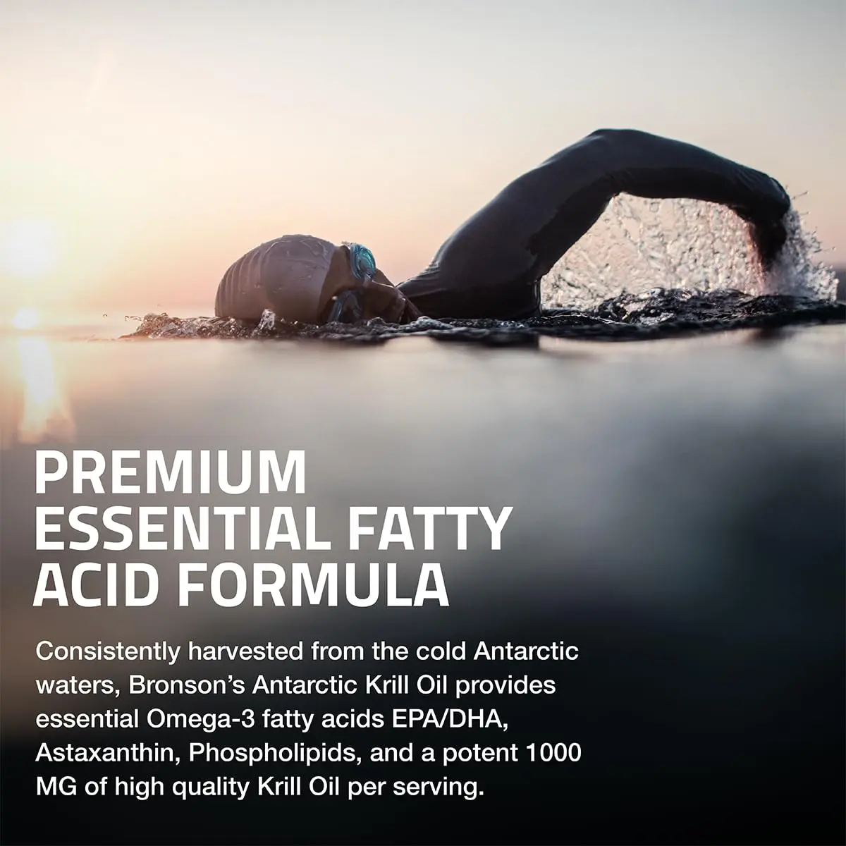 Bronson Antarctic Krill Oil 1000 mg with Omega-3s, 120 Softgels | Pure Antarctic Krill Oil for Heart & Eye Health - view 4