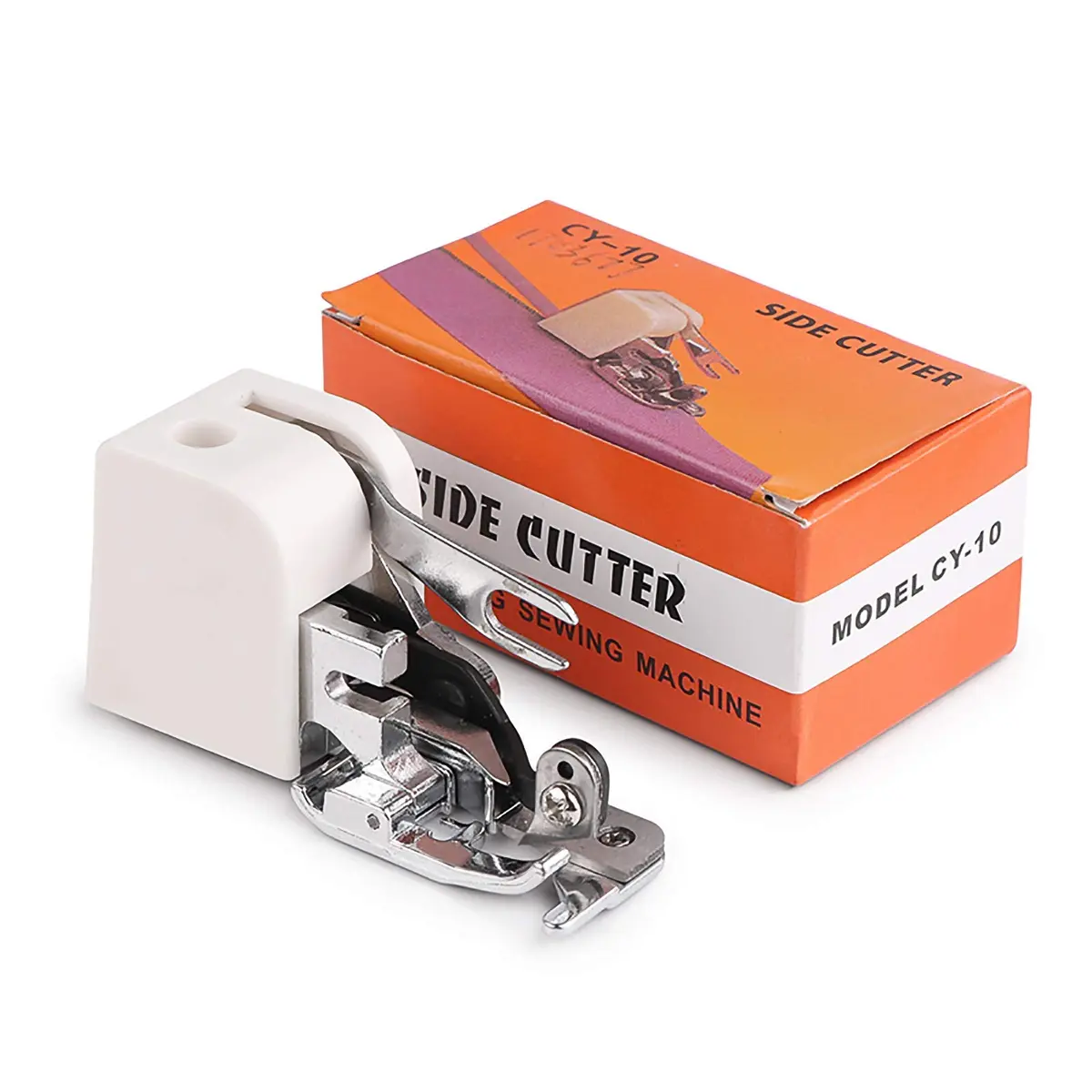 ONEVER Side Cutter Presser Foot for Low Shank Sewing Machines | Fabric Trimming & Overcast Finish - main product image