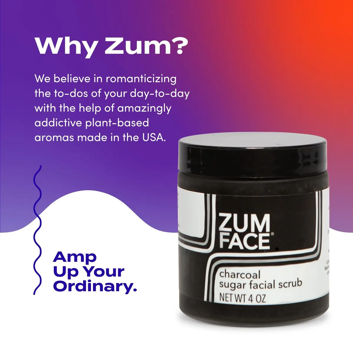 Indigo Wild Zum Face Sugar Facial Scrub - Charcoal & Organic Cane Sugar - 4 Oz | Gentle Exfoliator for All Skin Types - view 6