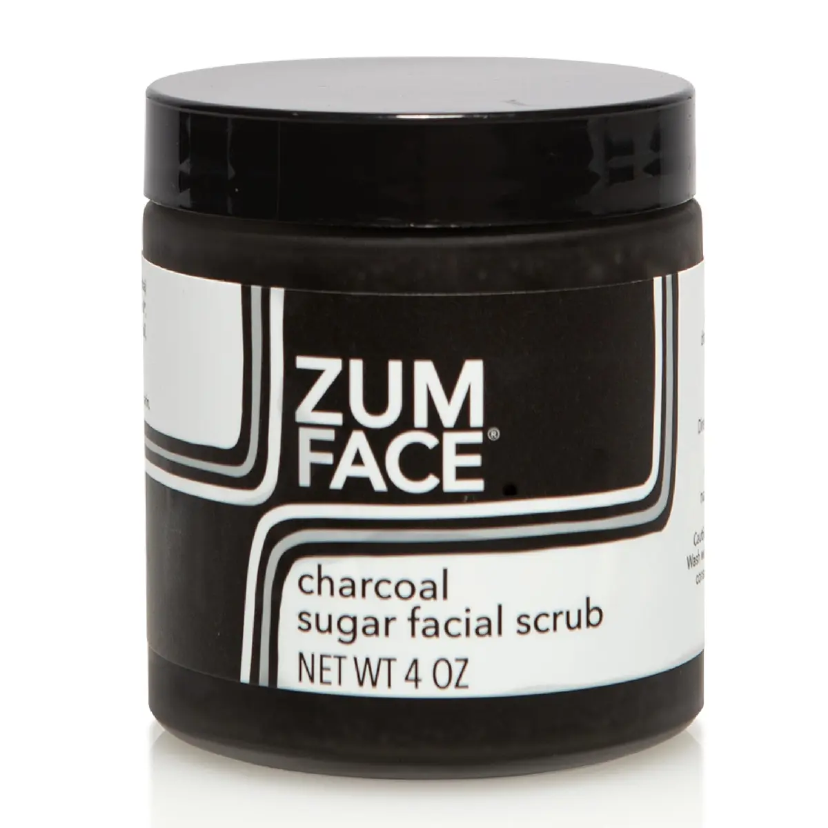 Indigo Wild Zum Face Sugar Facial Scrub - Charcoal & Organic Cane Sugar - 4 Oz | Gentle Exfoliator for All Skin Types - main product image