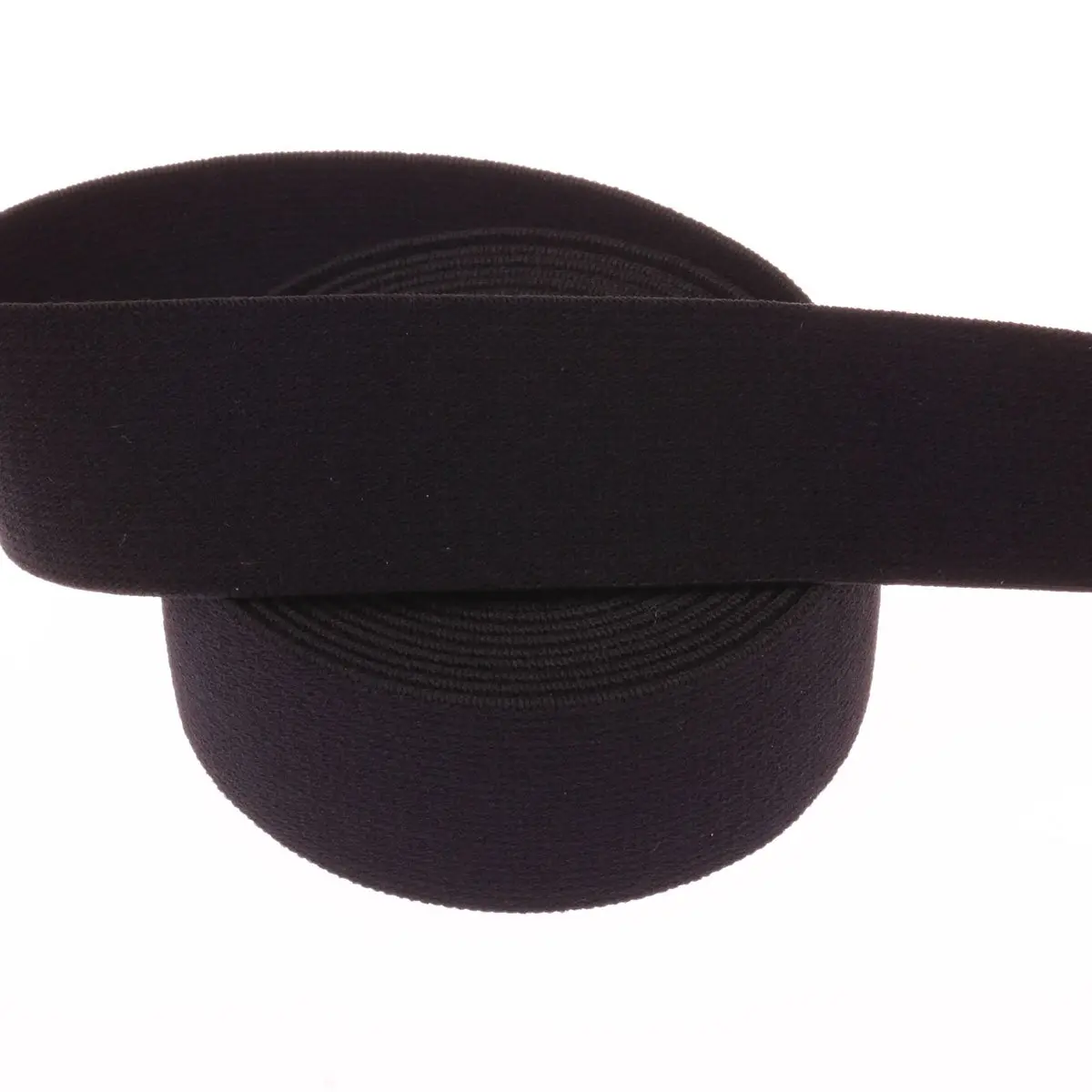 COTOWIN 1 1/4 inch Black Plush Elastic | Soft Comfortable Sewing Elastic for Waistbands - view 2