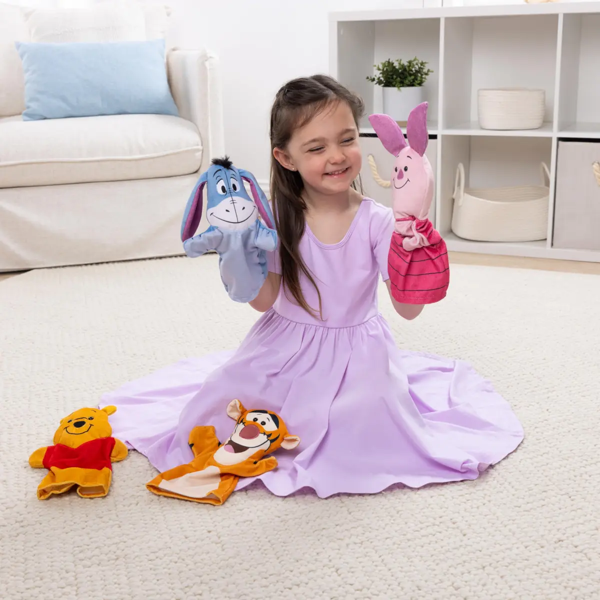 Melissa & Doug Disney Winnie The Pooh Hand Puppets | 4 Plush Characters for Kids & Adults - view 2