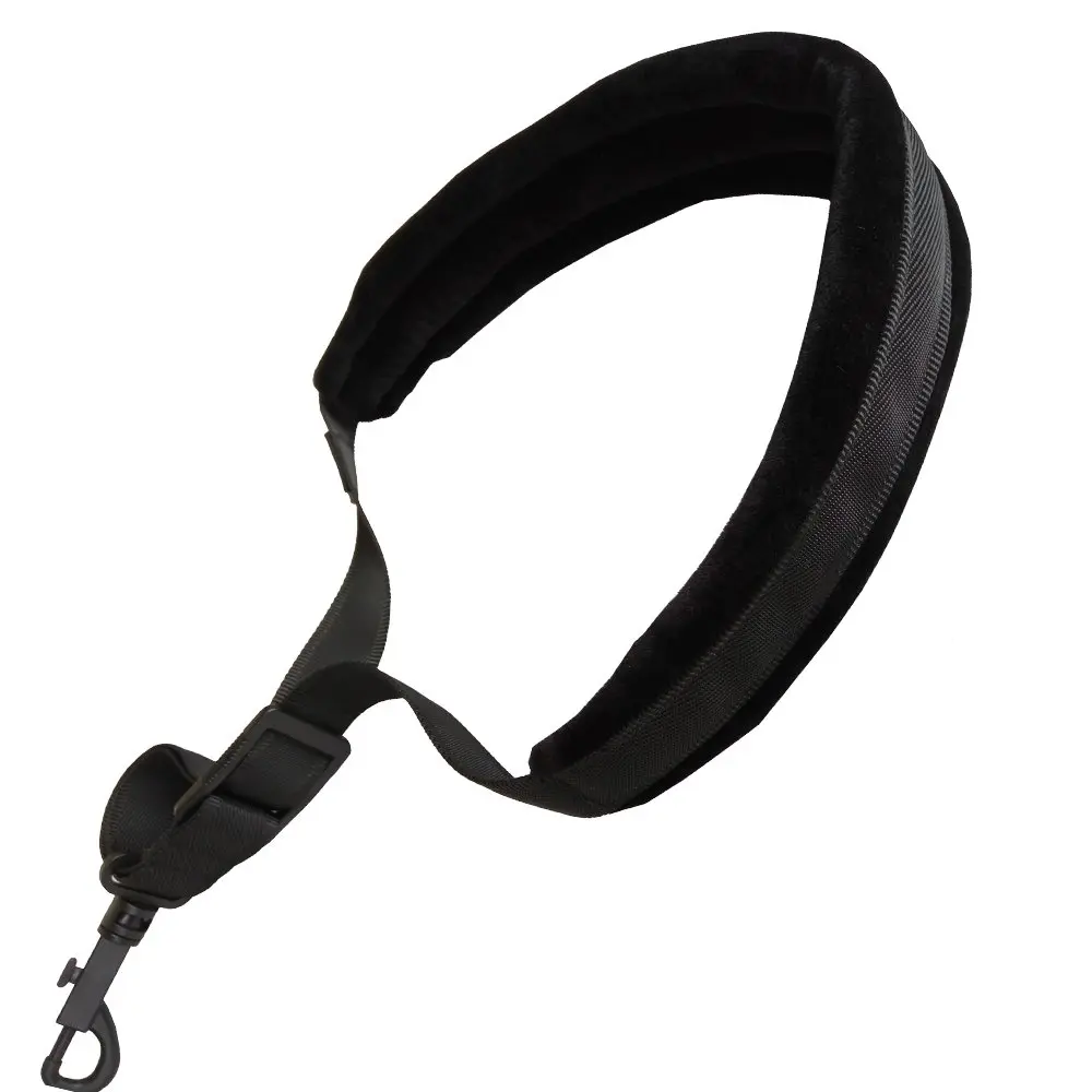 Xinlinke Professional Black Padded Saxophone Neck Strap 45-55cm | Comfortable, Adjustable & Locking Hook - view 3