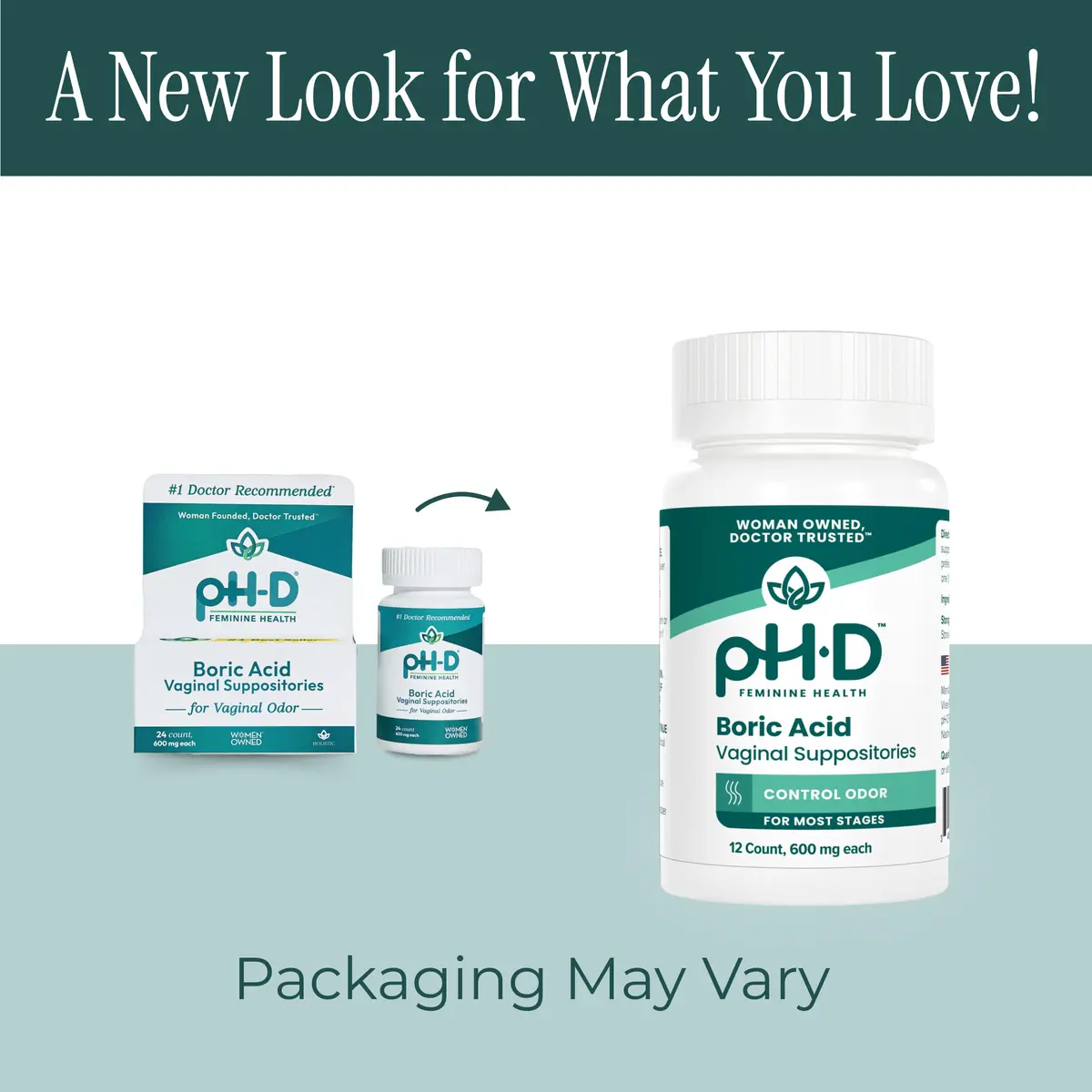 pH-D Feminine Health Support 600 mg Boric Acid Suppositories | Safe Vaginal Odor Relief for Women - view 7
