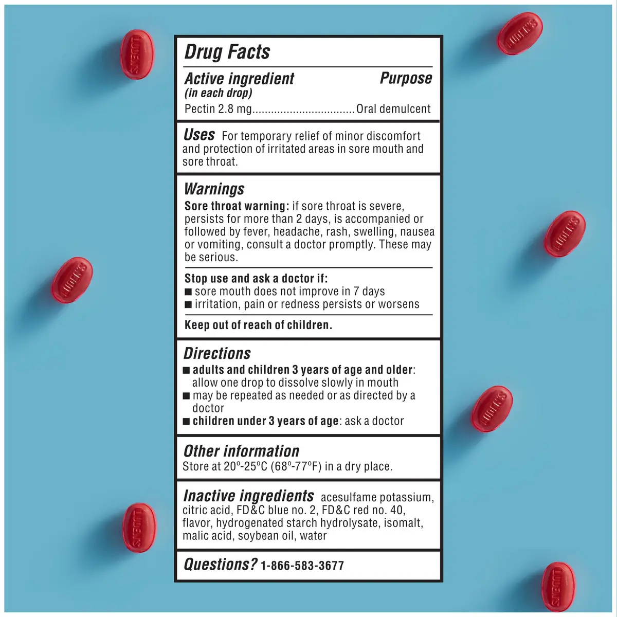 Luden's Sugar-Free Wild Cherry Throat Drops 25 Count | Soothing Relief for Dry Throat & Cough - view 7