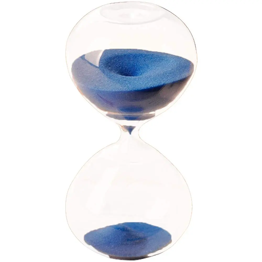 GracesDawn Transparent Glass Hourglass Sand Timer 60 Minutes | Stylish Home & Kitchen Decor - main product image